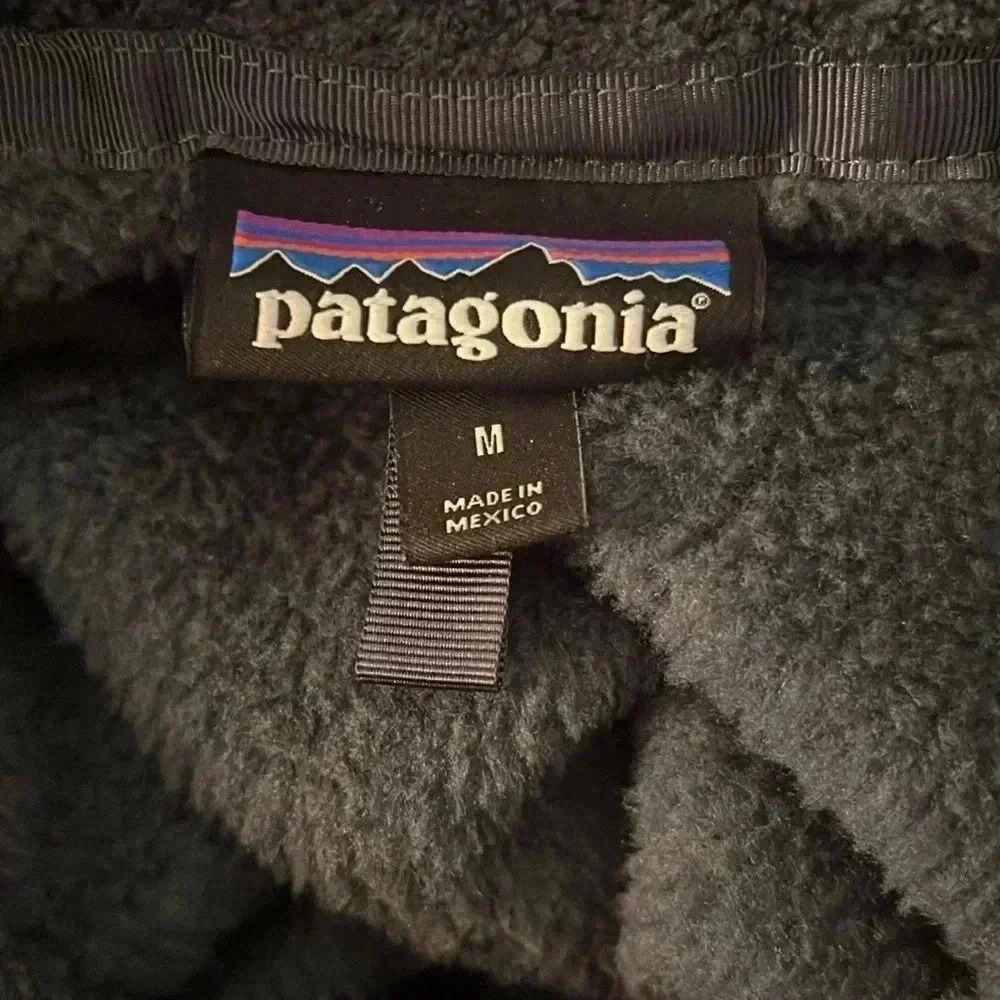 Patagonia Women's Charcoal Gray Re-Tool Snap-T Pullover Fleece Jacket Medium - Picture 9 of 16